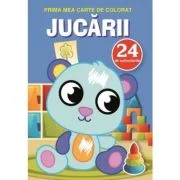 Jucarii. Prima mea carte de colorat cu 24 autocolante