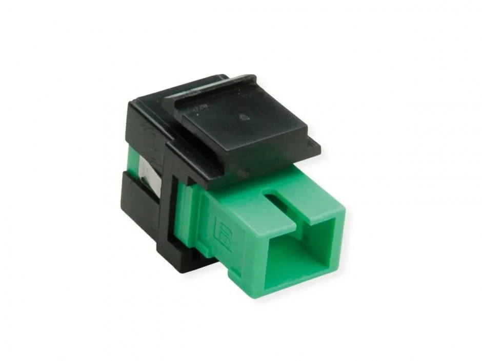 Keystone fibra optica SC Simplex APC Singlemode OS2, Roline 21.17.0052