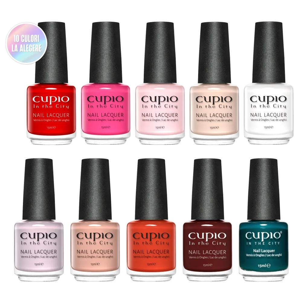 Kit 10 Lacuri de unghii Cupio in the City