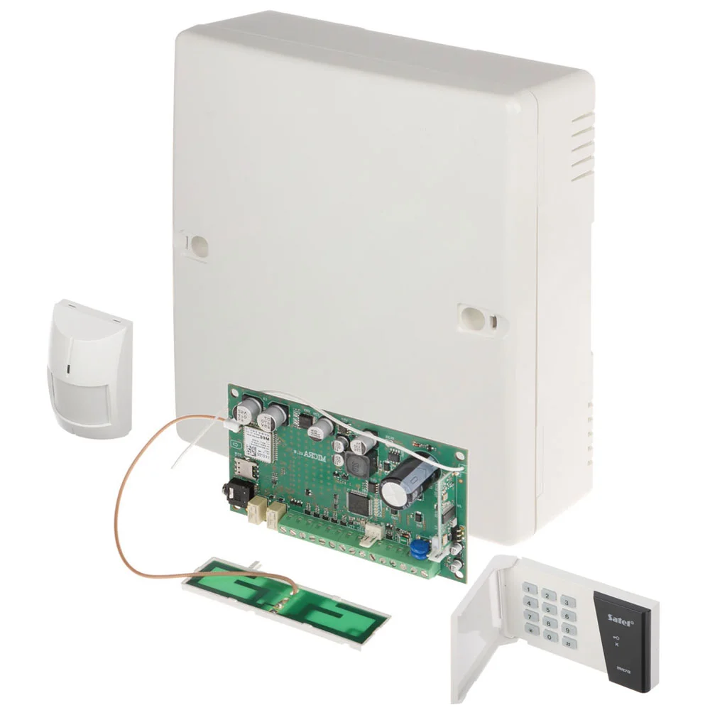 Kit alarma antiefractie wireless Satel MICRA, 5 zone, GSM/GPRS, 433 MHz