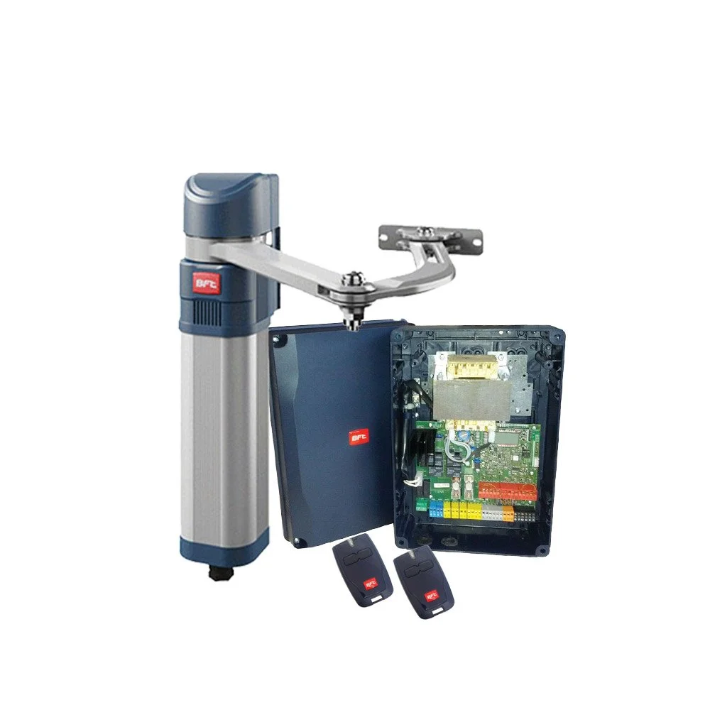Kit automatizare poarta batanta pietonala BFT E5 BT A18, brat articulat, 1.8 m, 100 kg, 433 Mhz, 24V