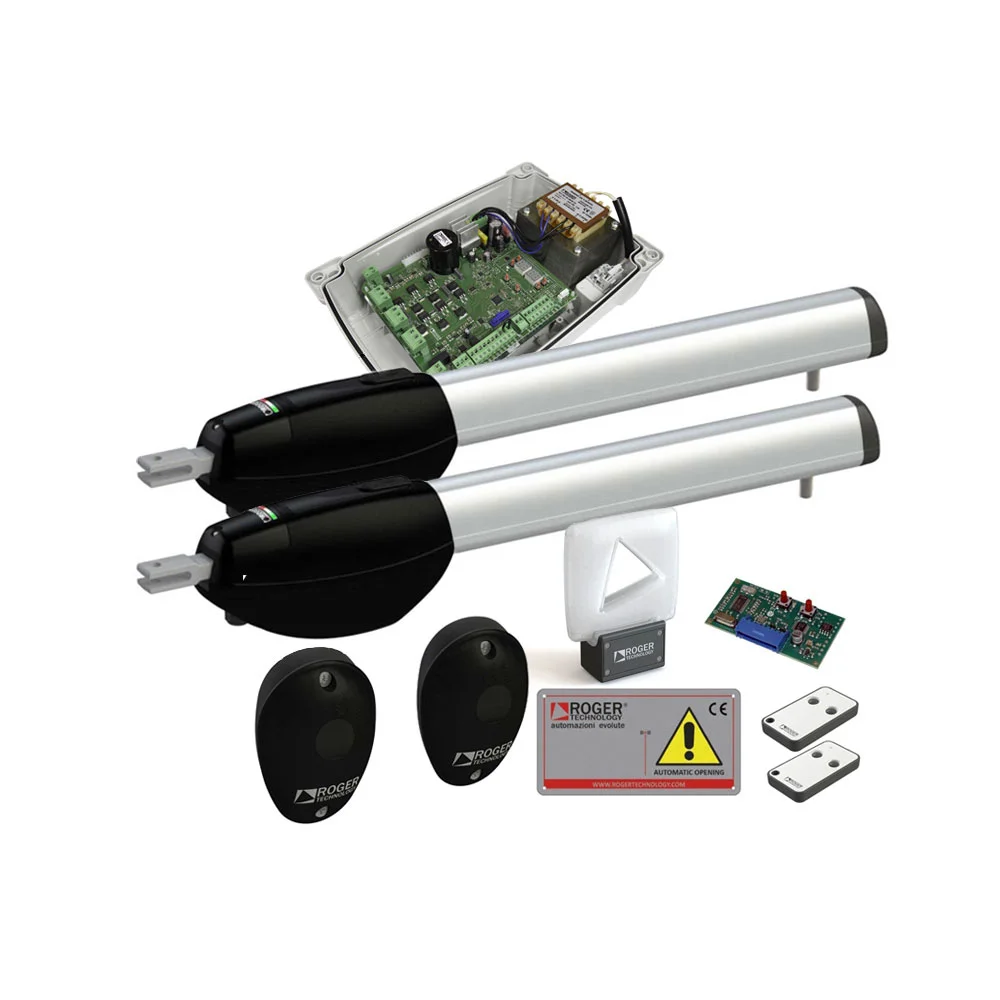 Kit automatizare poarta batanta Roger Technology KIT BE20/211 HS, 2.5 m, 300 Kg, 230 V AC