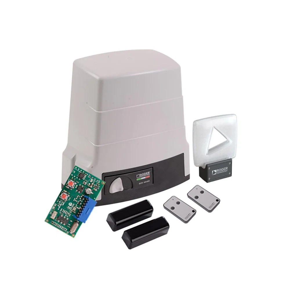 Kit automatizare poarta culisanta Roger Technology BH30/805, 1000 Kg, 24 V, 200 W