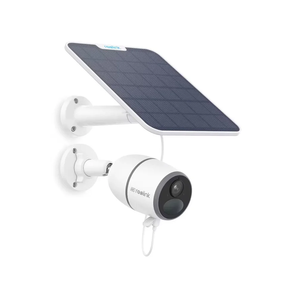 Kit camera supraveghere wireless GSM 4G Reolink Go Ultra G340, 4K, IR 10 m, microfon si difuzor, slot card, vizualizare de pe telefon, acumulator 7800 mAh + panou solar