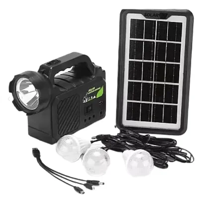 Kit solar GDPlus GD P30 cu 3 becuri sistem iluminare