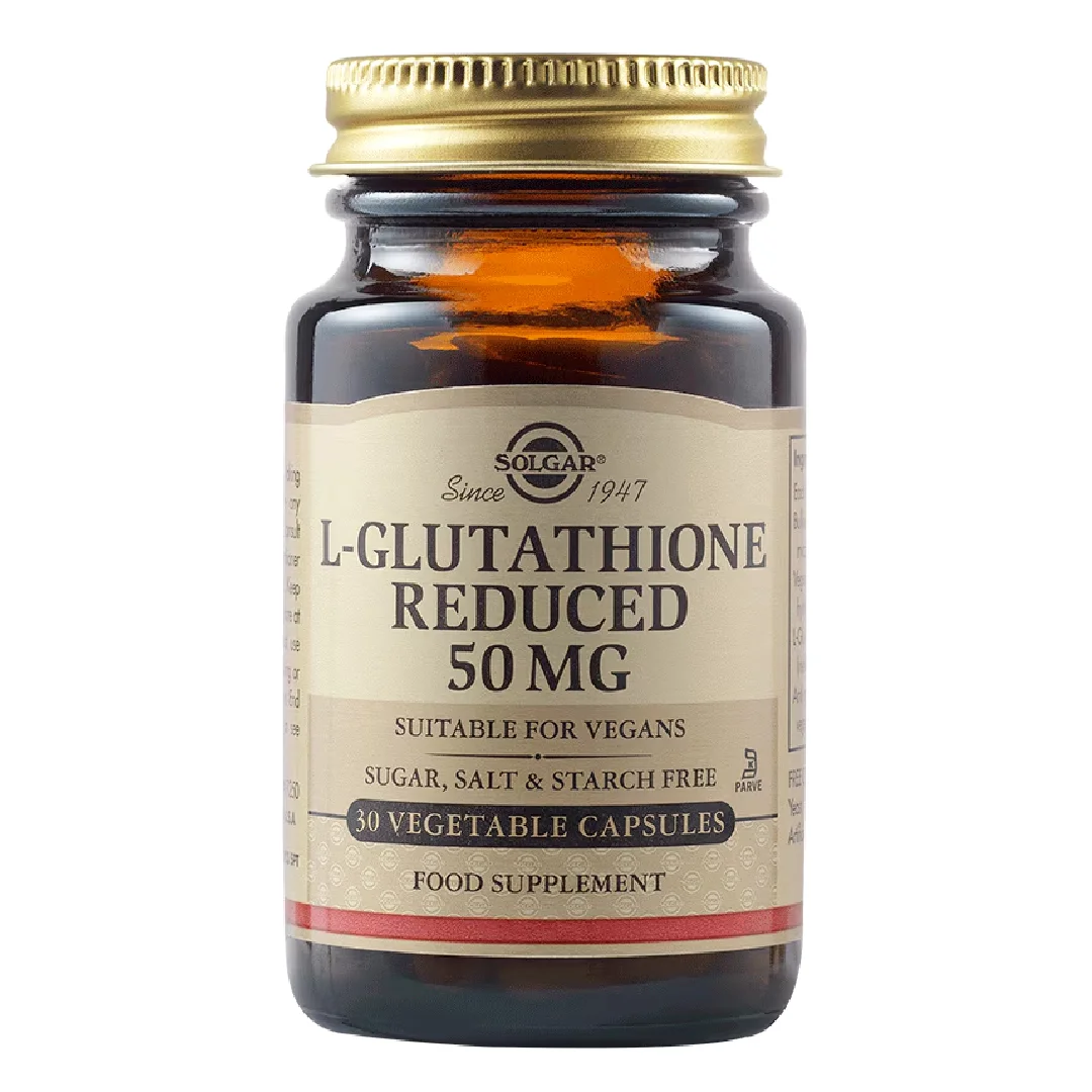 L-Glutation redus 50 mg, 30 capsule, Solgar
