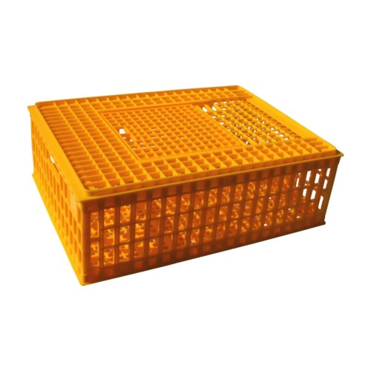 Lada (cusca) transport pasari si animale mici Plastic Galbena