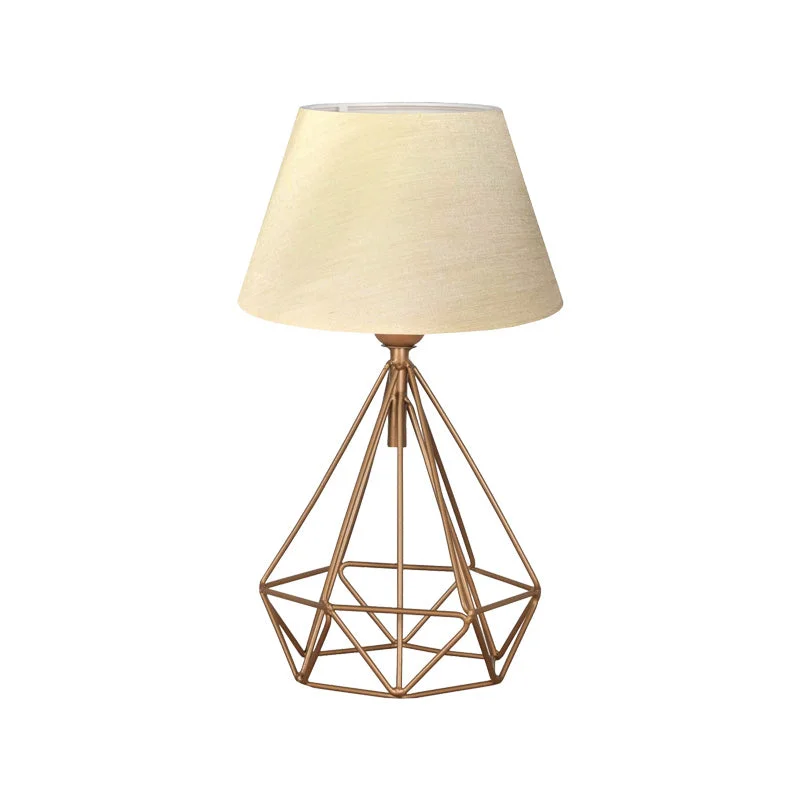 Lampa de Masa PWL-1080  E27 bej-auriu D22x39cm