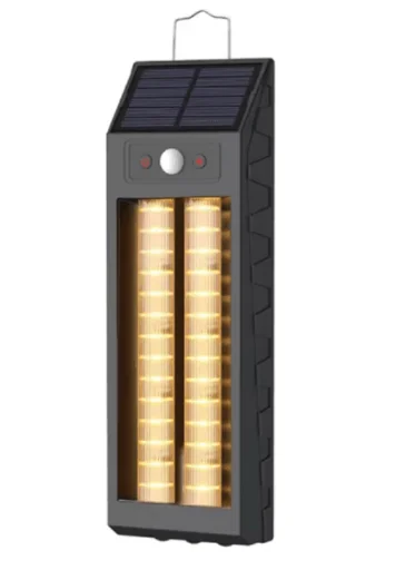 Lampa solara de perete de 18W model HW 668 2 neagra cu carlig