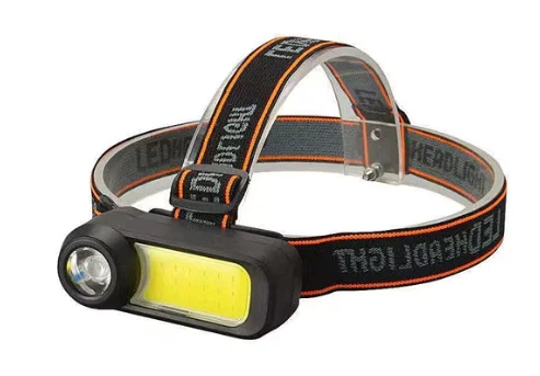 Lanterna de cap WH 1707 cu led XPE+COB ajustabila 90 de grade 2 moduri iluminare