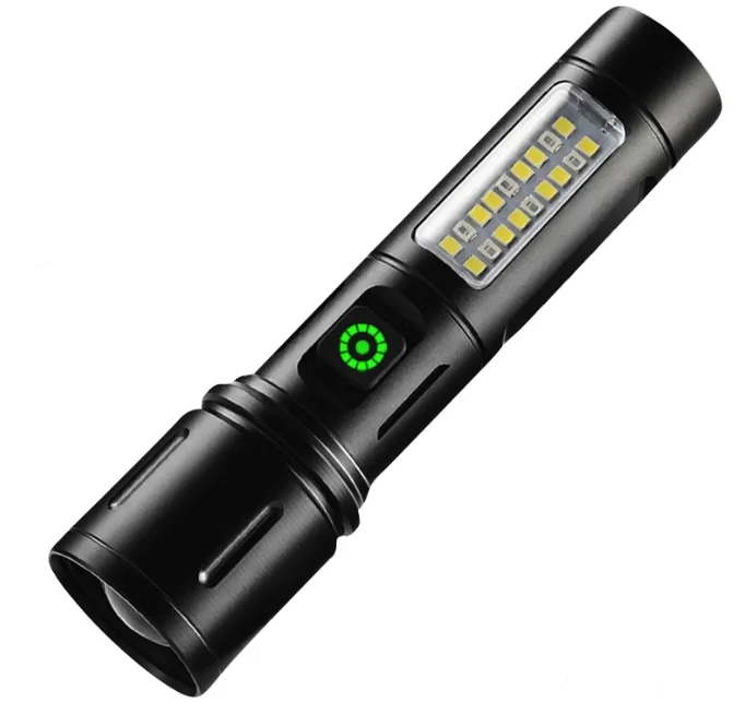 Lanterna de mana LED reincarcabila CB 505A TG cu incarcare USB