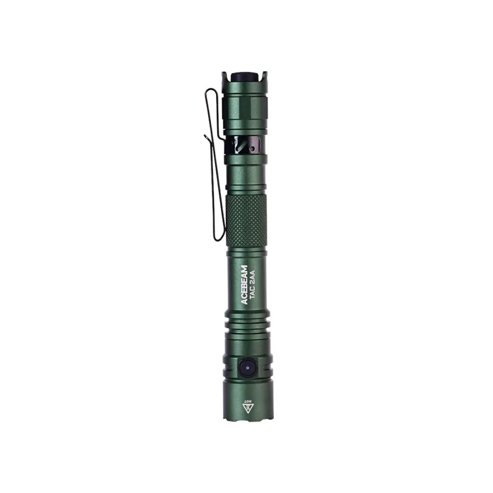 Lanterna tactica Acebeam TAC 2AA Green, 1600 lumeni, 181 m