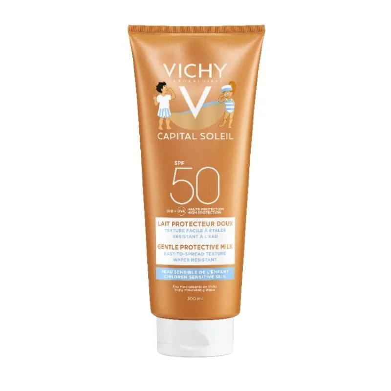 Lapte cu protectie solara SPF 50+ pentru copii Capital Soleil, 300ml, Vichy