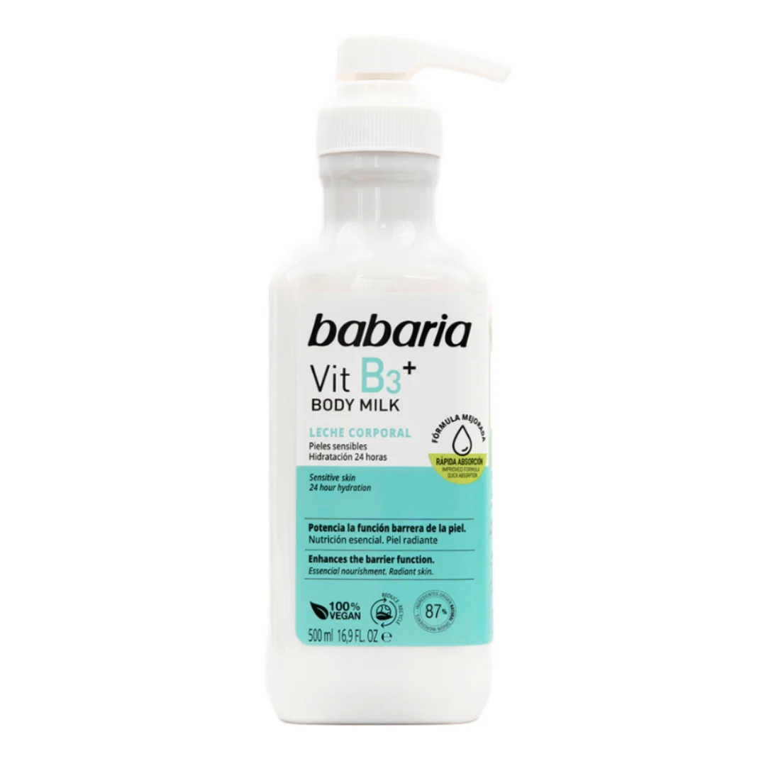 Lapte de corp cu vitamina B3, 500 ml, Babaria