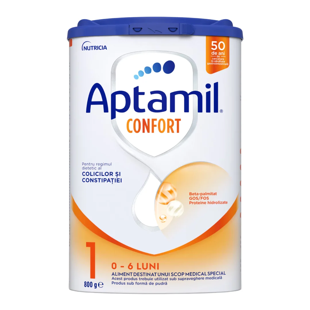Lapte praf Confort 1, 0-6 luni, 800 g, Aptamil