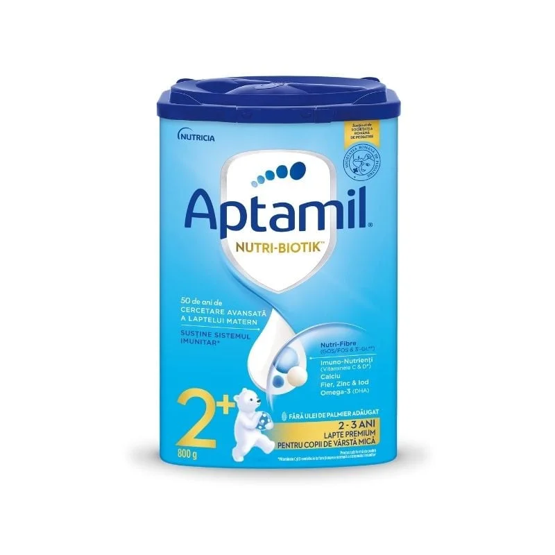 Lapte praf Nutri Biotik 2+, 2-3 ani, 800 g, Aptamil