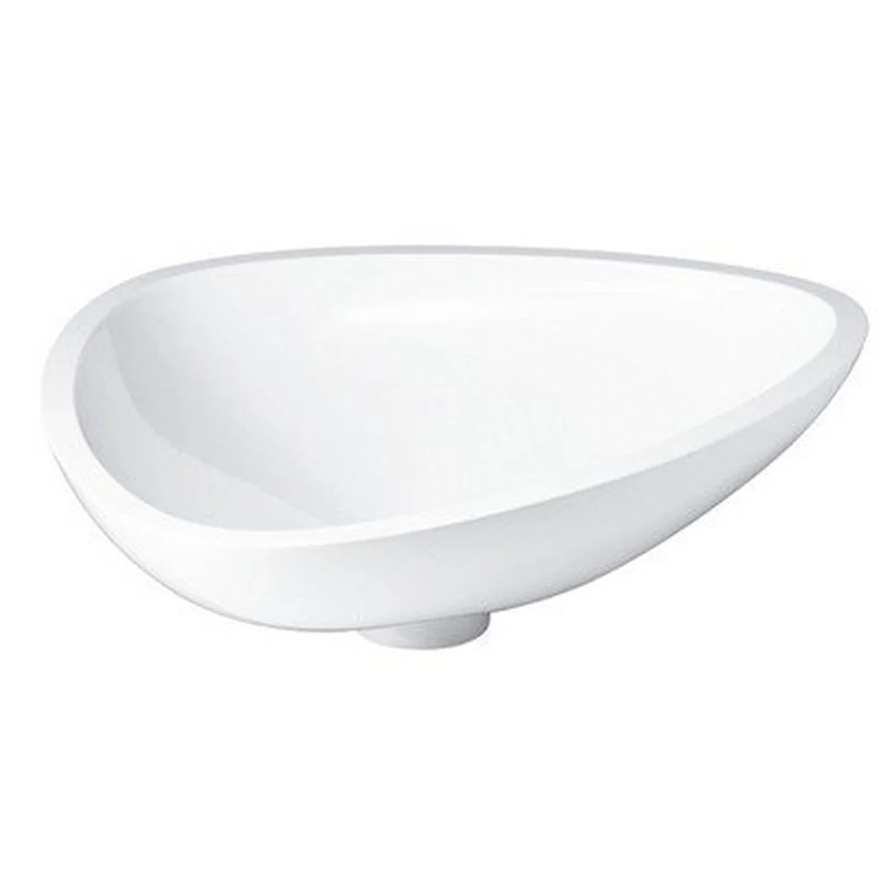 Lavoar baie pe blat alb 57 cm, asimetric, Hansgrohe Axor Massaud