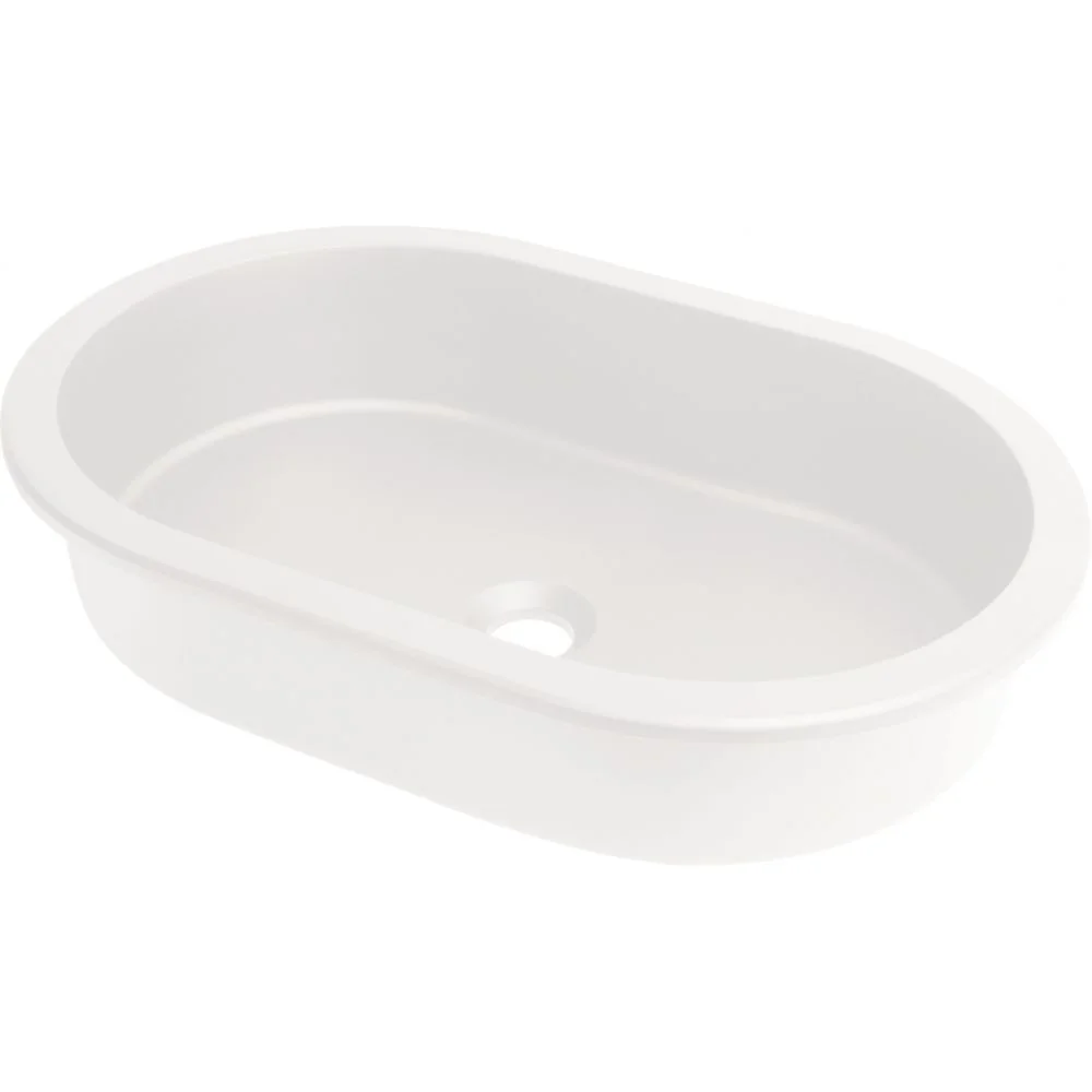 Lavoar incastrat compozit alb Deante Silia, oval, 59 cm