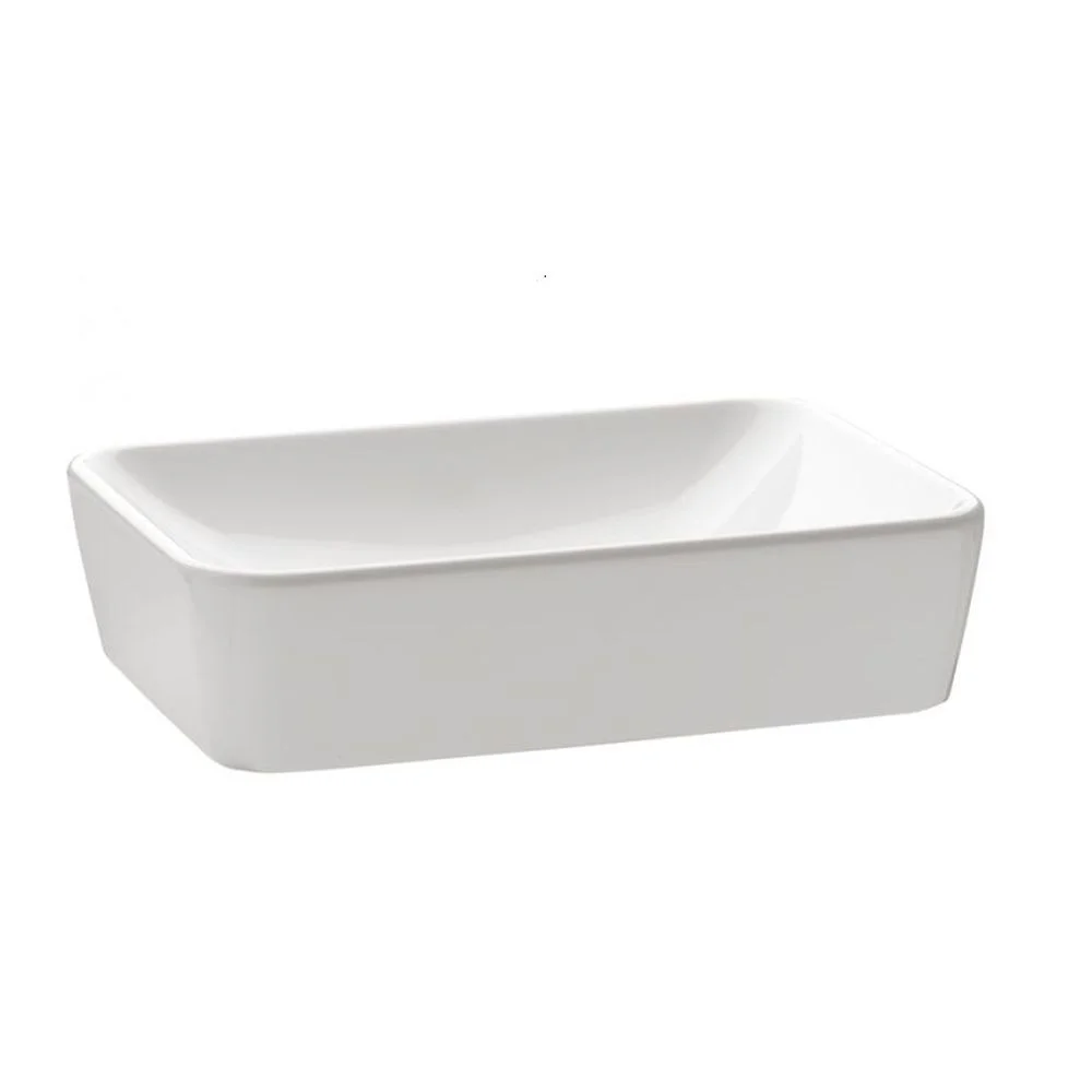 Lavoar pe blat alb 50 cm, dreptunghiular, Gala Emma