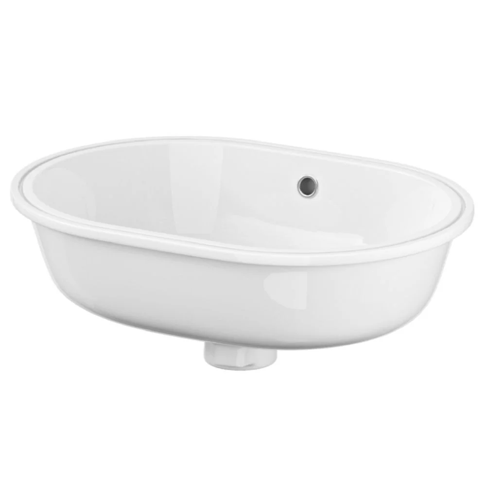 Lavoar sub blat alb 55 cm, oval, Cersanit Caspia