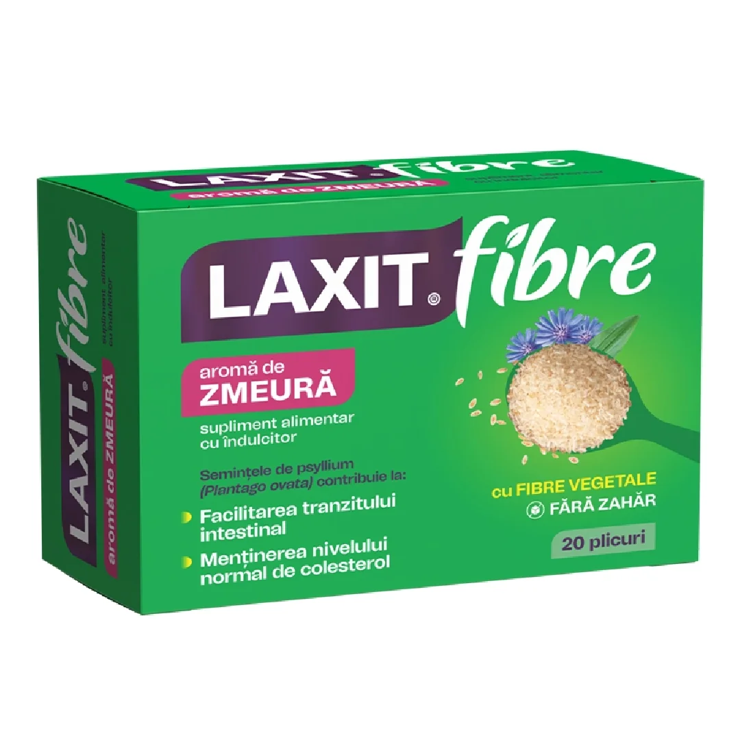 Laxit Fibre aroma de zmeura, 20 plicuri, Fiterman Pharma