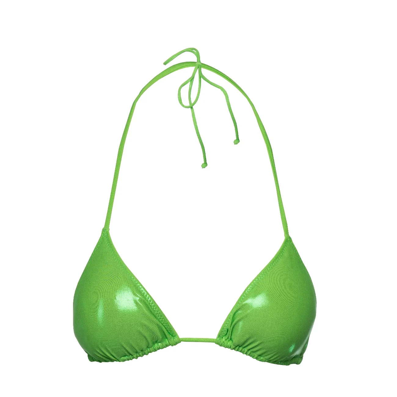 Leah swim top foil 75 green S