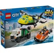 LEGO City. Avion, autospeciala de service si aeroglisor in versiuni adaptate 60505, 990 piese