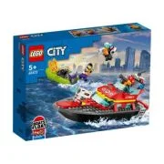 LEGO City. Barca de salvare a pompierilor 60373, 144 piese