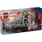 LEGO Marvel Super Heroes. Lupta de pe acoperisul trenului dintre Omul-Paianjen si Doc Ock 76321, 393 piese