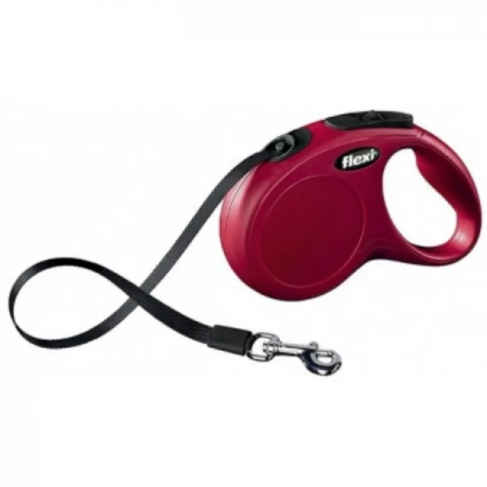 Lesa pentru caini Flexi New Classic Banda S 5M Rosu