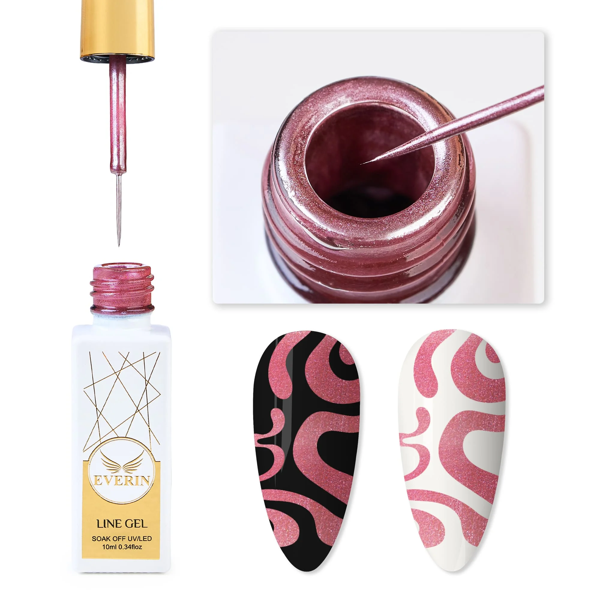 Line Gel Everin- Metal Pink - Everin