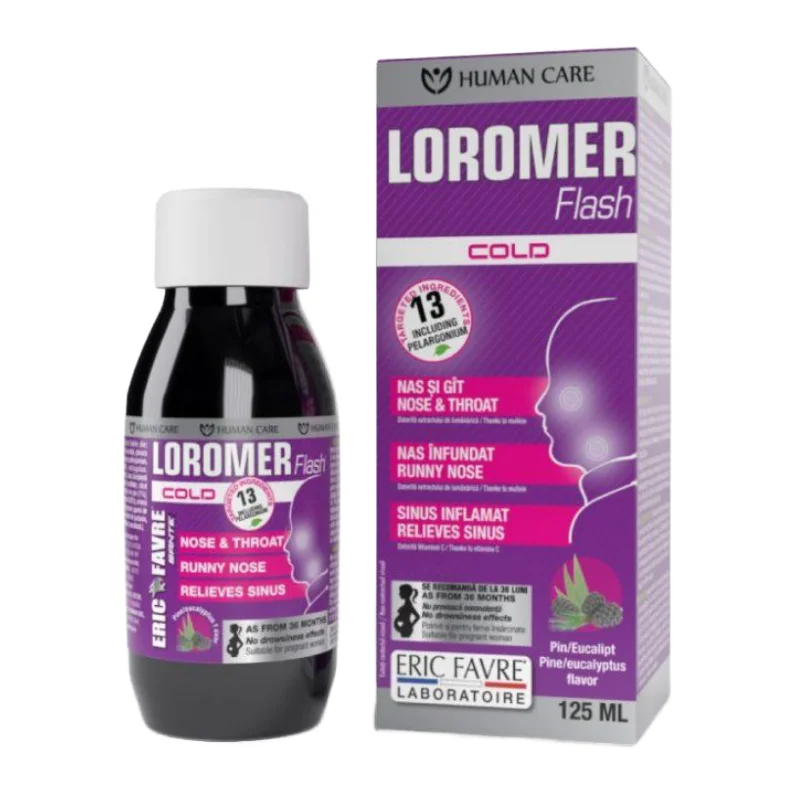 Loromer Flash Cold Sirop, 125ml, Eric Favre Wellness