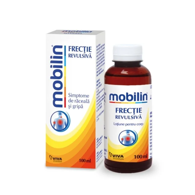 Lotiune pentru frectie Mobilin, 100ml, Viva Pharma