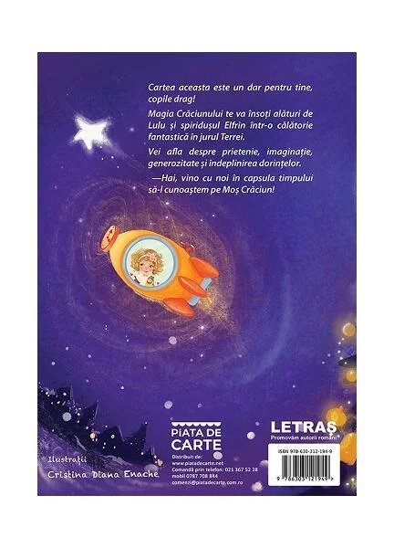 Lulu, Crăciunul și spiridușul Elfrin - Paperback brosat - Mioara Oprișan - Letras