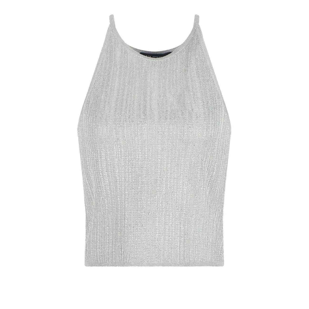 Lurex yarn top grey L