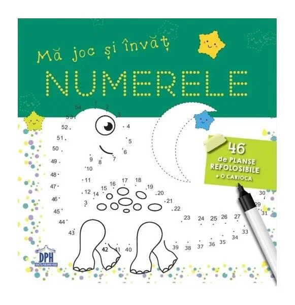 Mă joc și învăț numerele. 46 de planșe refolosibile + o cariocă - Paperback brosat - *** - Didactica Publishing House