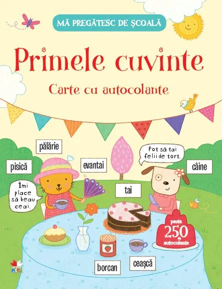 Mă pregătesc de şcoală. Primele cuvinte. Carte de autocolante