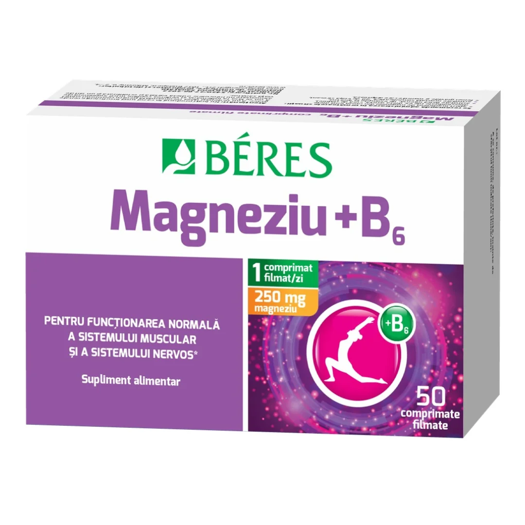 Magneziu + B6, 50 comprimate, Beres