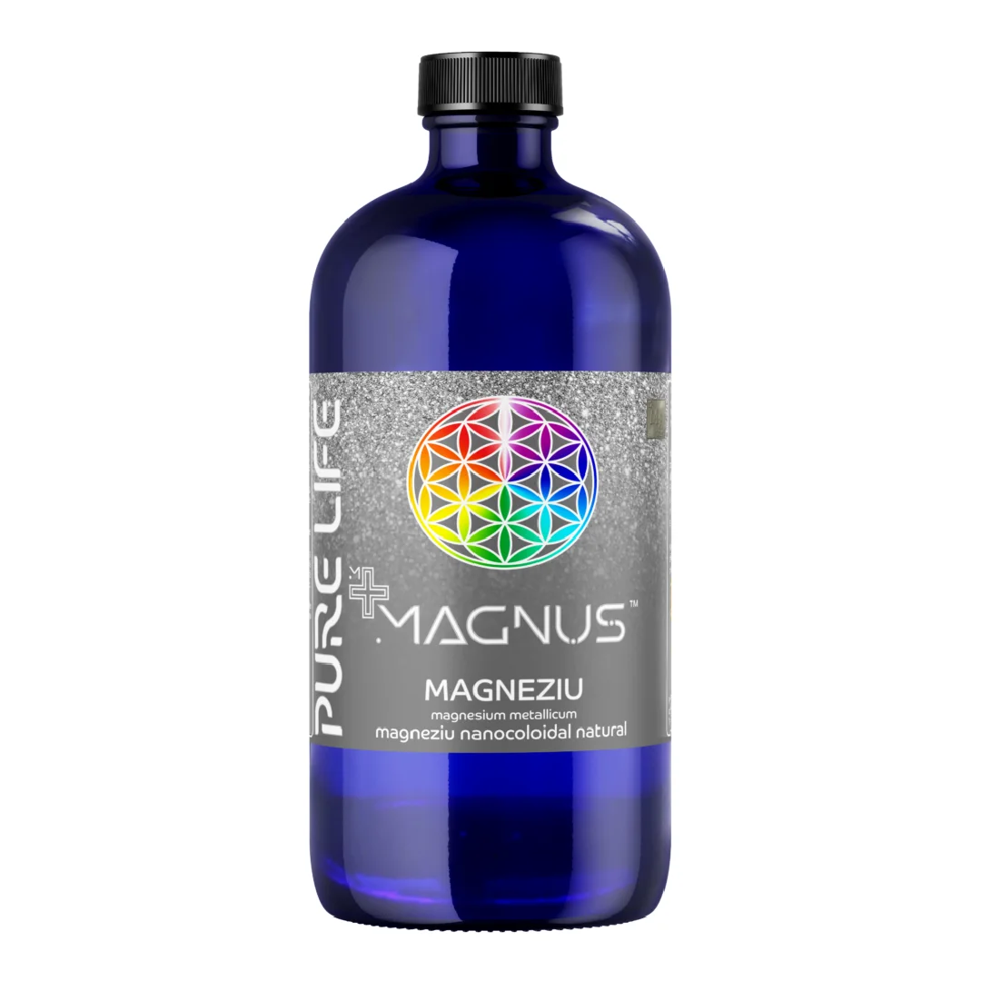 Magneziu nanocoloidal Minerals+ Magnus, 480 ml, Pure Life
