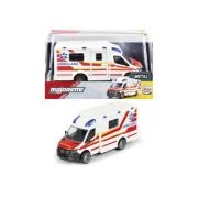 MAJORETTE AMBULANTA METALICA MERCEDES BENZ SPRINTER SCARA 1 LA 43