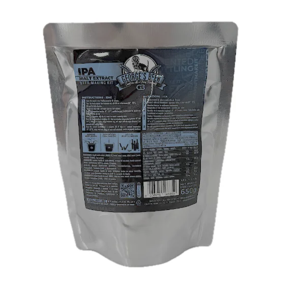 Malt bere George's Beer IPA 650 gr (pentru 5L bere) + drojdie fermentare 2,5 gr