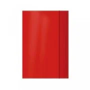 Mapa carton Colorarte, plastifiata, cu elastic, A4, rosu