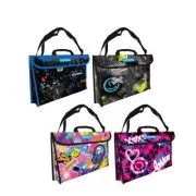 Mapa impermeabila Mitama, A3, bretea detasabila, design roz