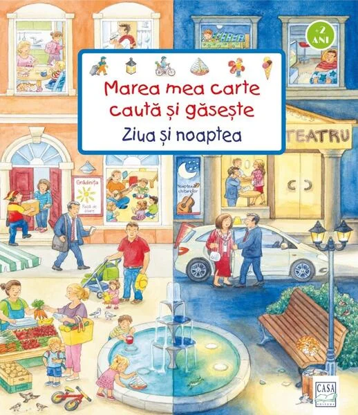 Marea mea carte caută și găsește - Ziua si noaptea - Board book - Susanne Gernhäuser - Casa