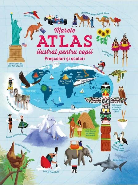 Marele atlas ilustrat pentru copii - Hardcover - RAO