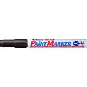 Marker cu vopsea ARTLINE 400XF, corp metalic, varf rotund 2.3mm - maro