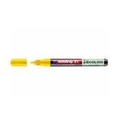 Marker cu vopsea edding Ecoline 51, corp din plastic reciclat, varf rotund, 1-2 mm, galben