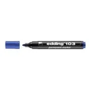 Marker Edding 103 permanent, varf rotund 1. 5-3mm, albastru