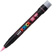 Marker pensula UNI Brush PCF-350, K, roz, Posca