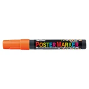 Marker pentru poster ARTLINE, corp plastic, varf rotund 2mm - portocaliu fluorescent